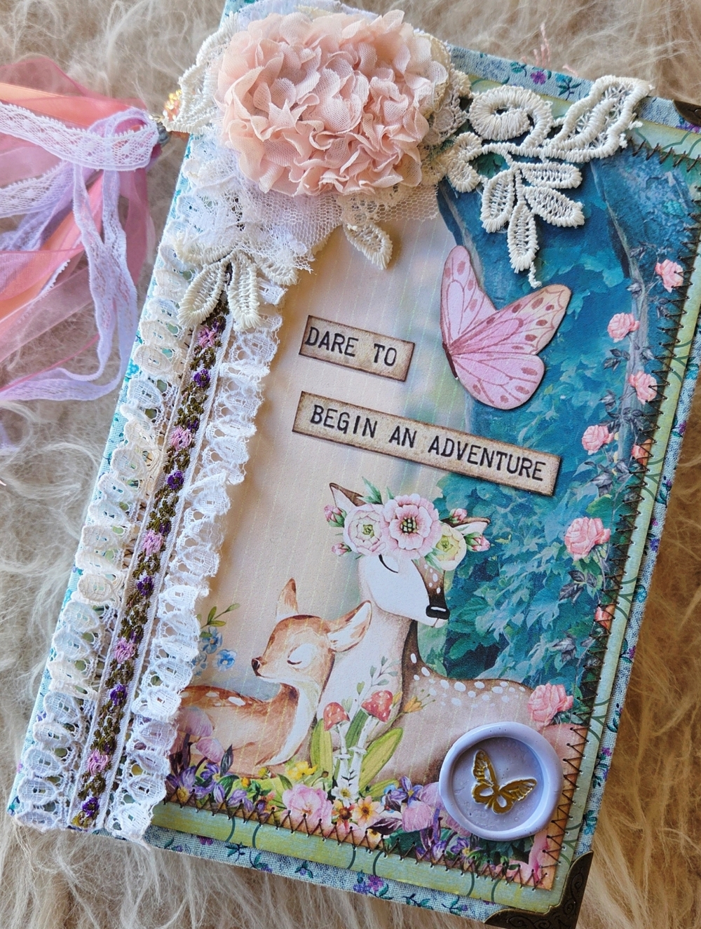 Boho Whimsical Forest Soft Cover Handmade Journal